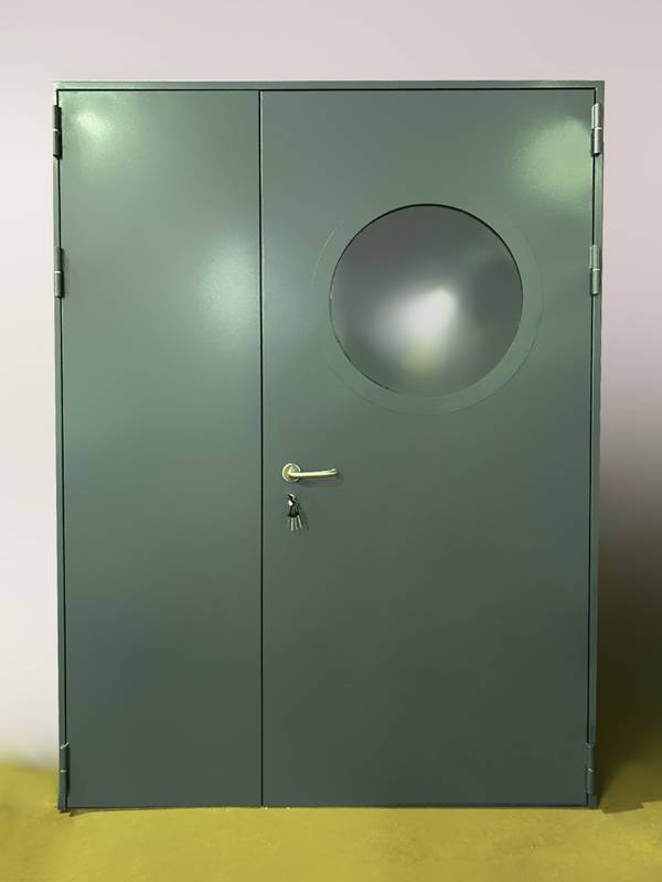 Дверь с круглым стеклопакетом Дверь с круглым стеклопакетом