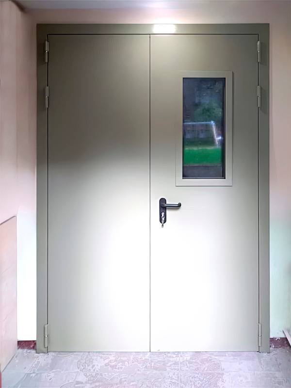 Двустворчатая пожаростойкая дверь Двустворчатая пожаростойкая дверь