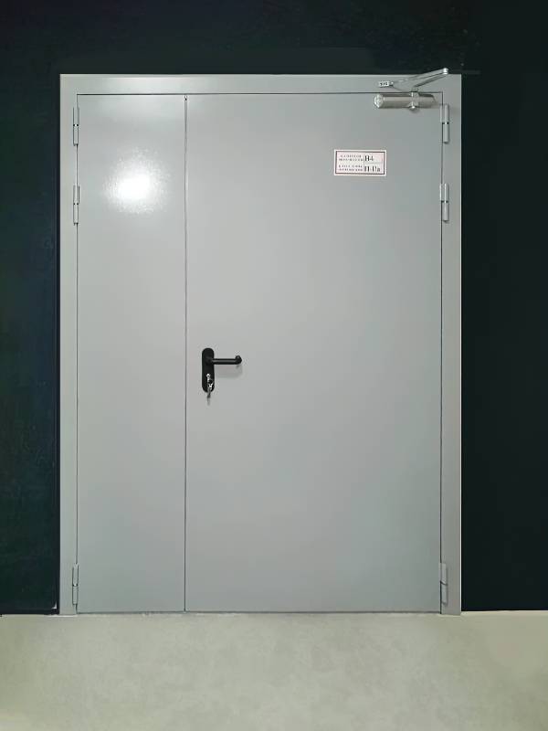 Огнестойкая дверь с двумя створками Огнестойкая дверь с двумя створками