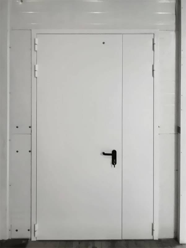 Полуторная дверь, вид снаружи Полуторная дверь, вид снаружи